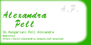 alexandra pell business card